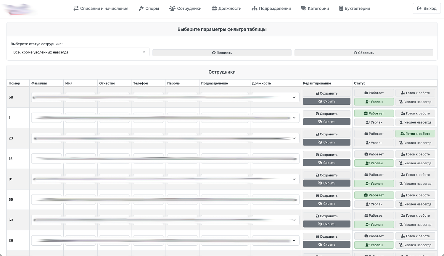 Редизайн интерфейса web-приложения для учета денежных средств