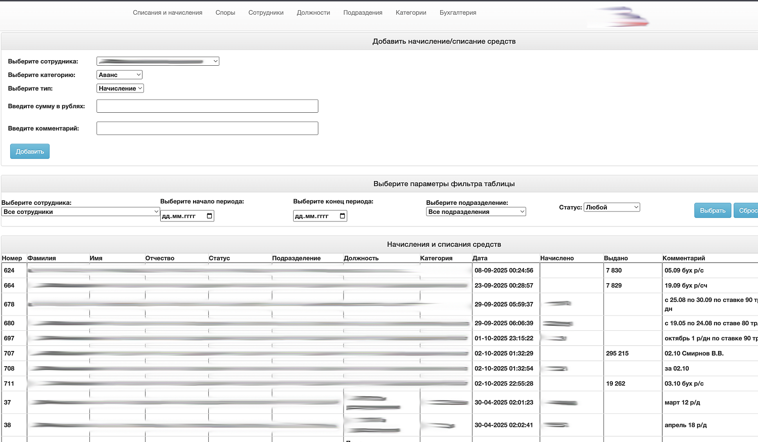 Редизайн интерфейса web-приложения для учета денежных средств